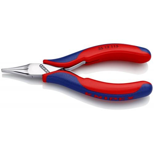 Knipex Alicate de montaje para electrónica, bocas planas