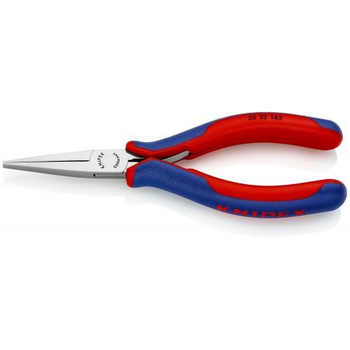 Knipex Alicate de montaje para electrónica, bocas planas