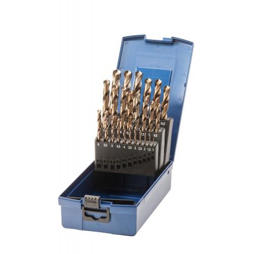 Bohrcraft Juego brocas rectificadas Profi Plus HSS-E Co5 DIN 338 tipo Ti Split Point KE 13 TI