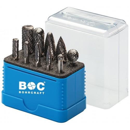 Bohrcraft Juego fresas rotativas metal duro R10