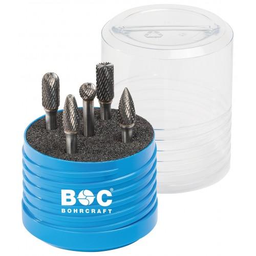 Bohrcraft Juego fresas rotativas metal duro R5